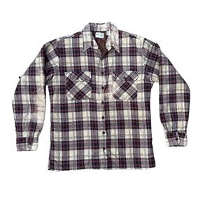 Vintage 70s Flannel Shirt / Jacket